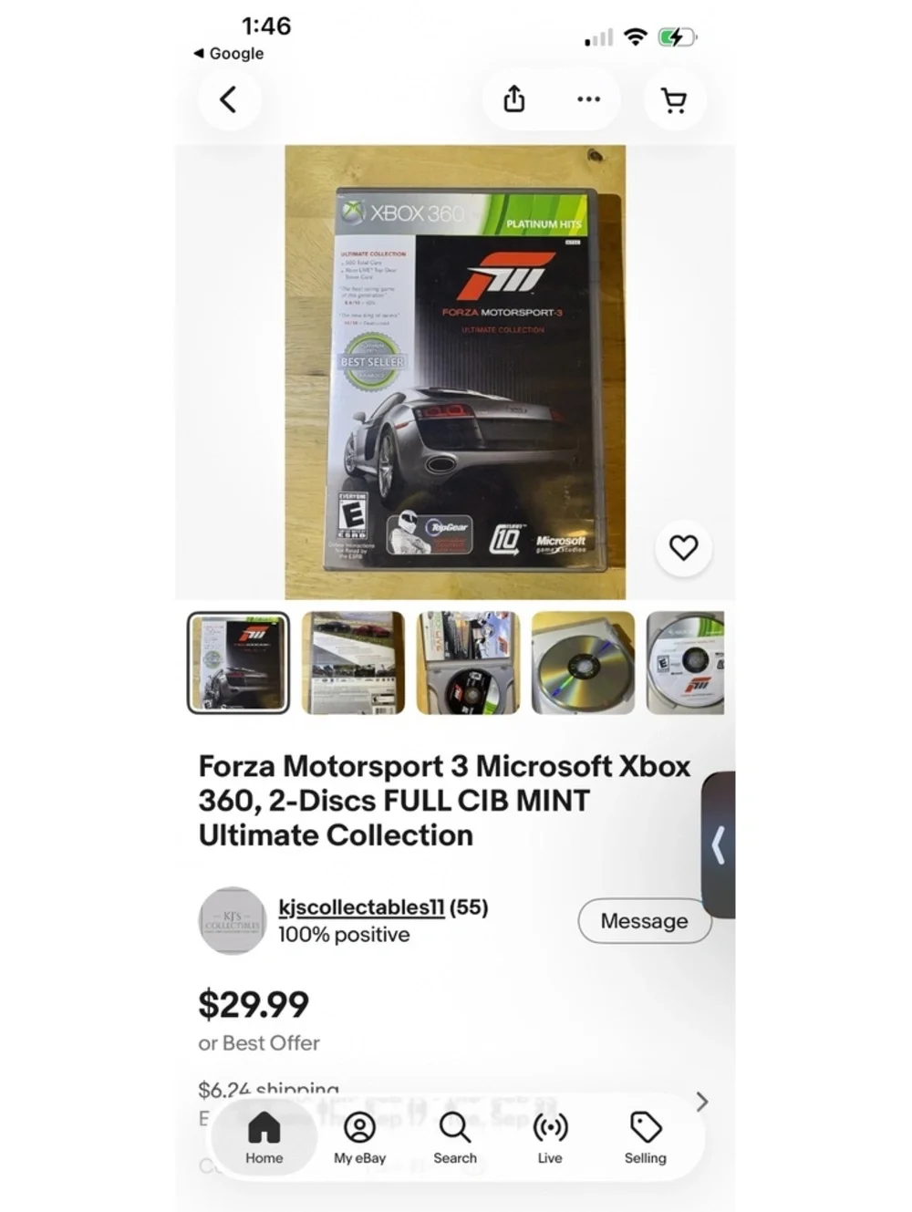Forza Motorsport 3 Ultimate Collection Xbox 360 Game - Full CIB Mint Condition